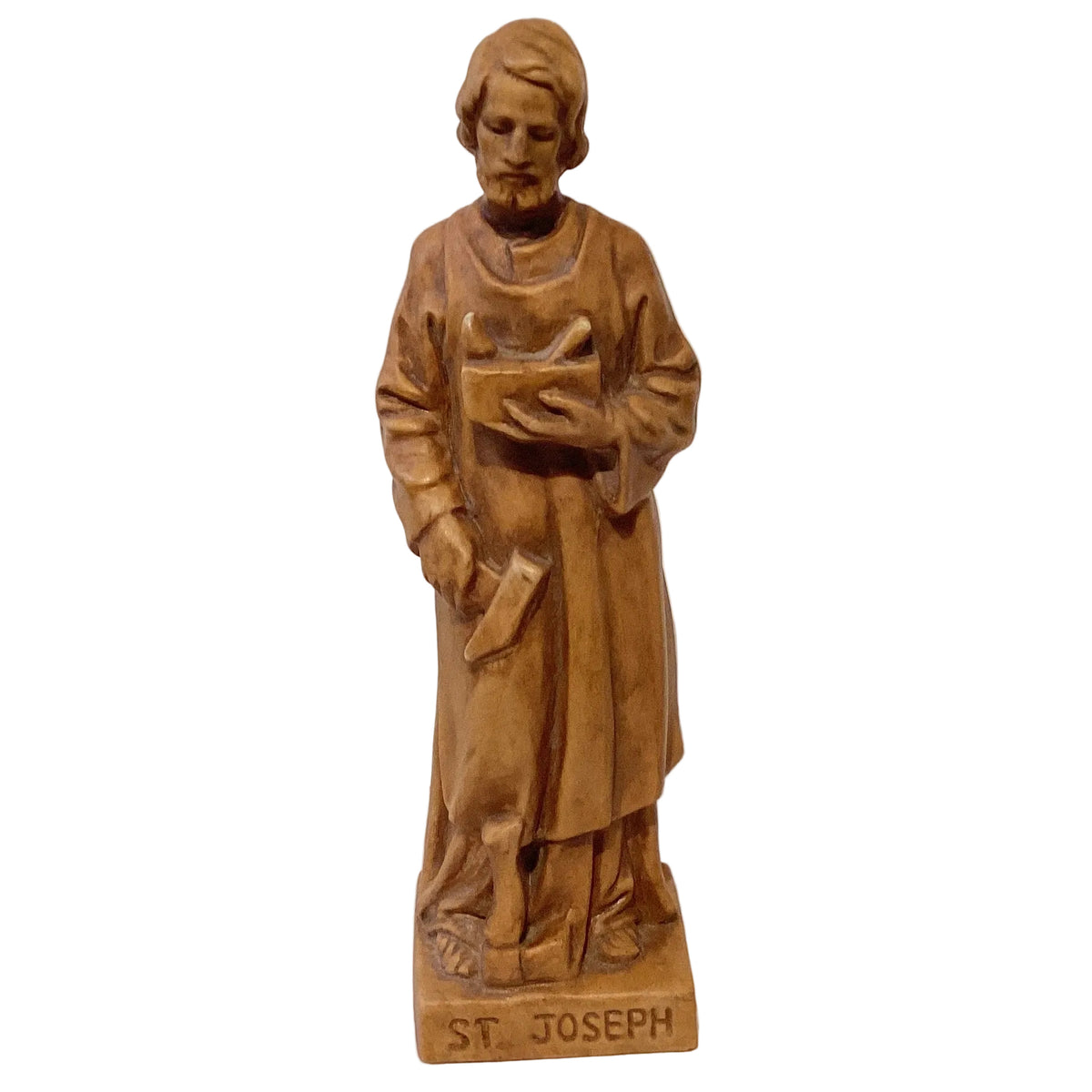 Saint Joseph 6-inch ceramic statue, Catholic Christian saint figure with detailed craftsmanship, ideal for religious home decor.