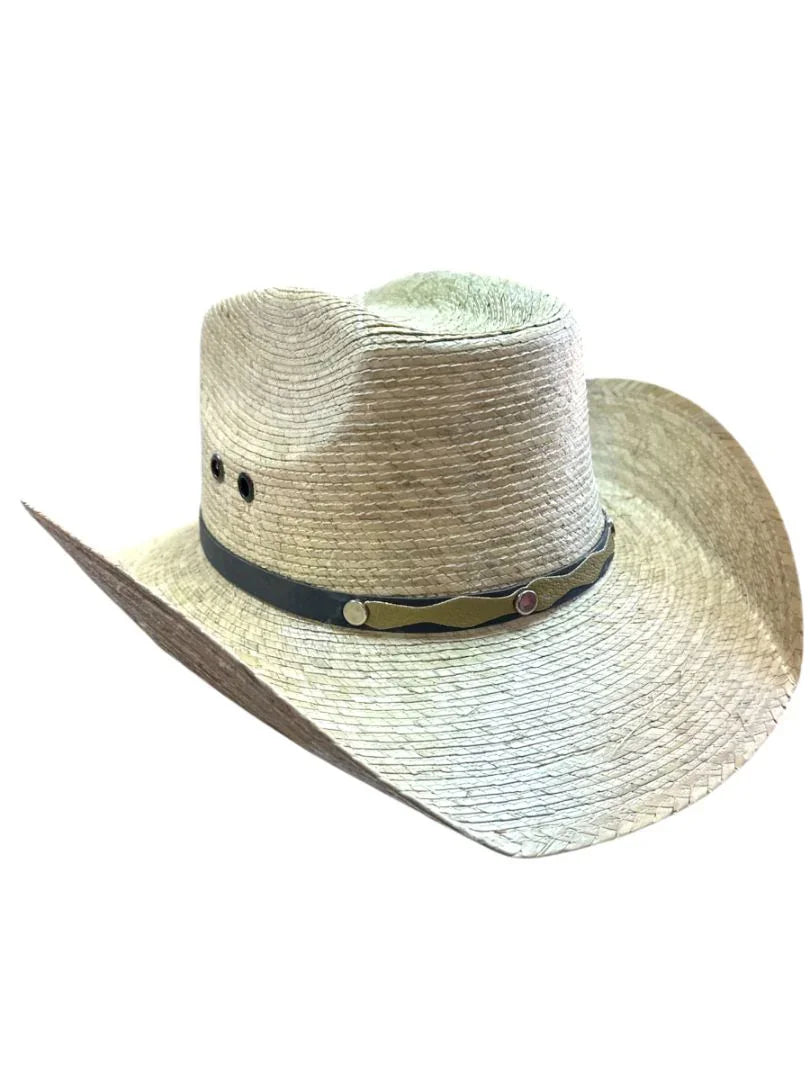 Kids' Mexican Palm Hat | Outdoor Sombrero "Roba Vacas" Style (Ages 4-8) – Authentic Texas Flair - Ysleta Mission Gift Shop