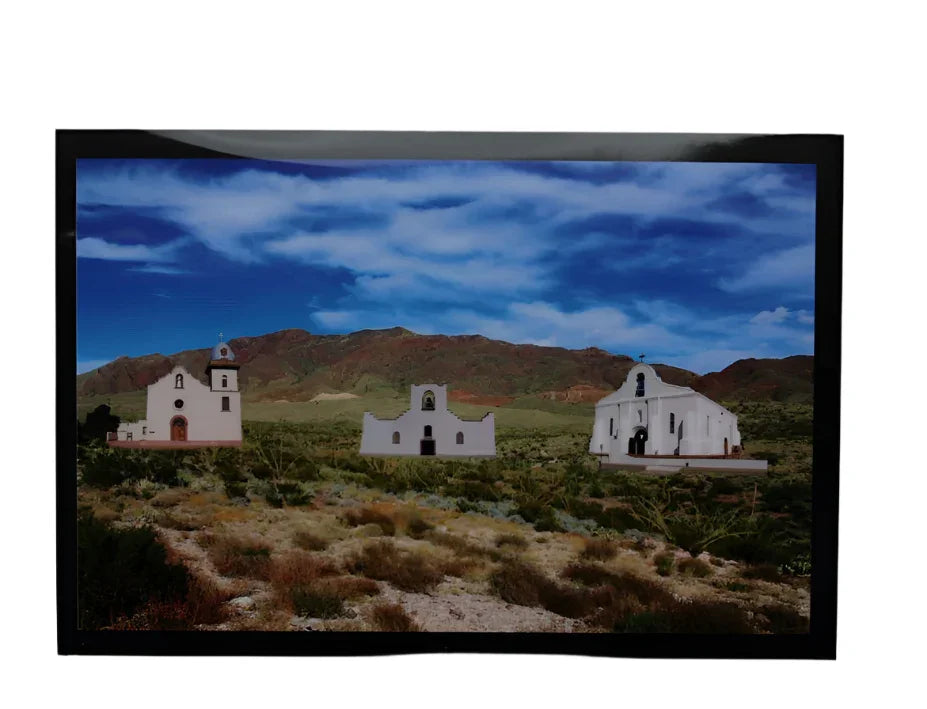 El Paso Mission Trail 5" x 7" Note Card with Envelope, Heavyweight White Paper - Ysleta Mission Gift Shop