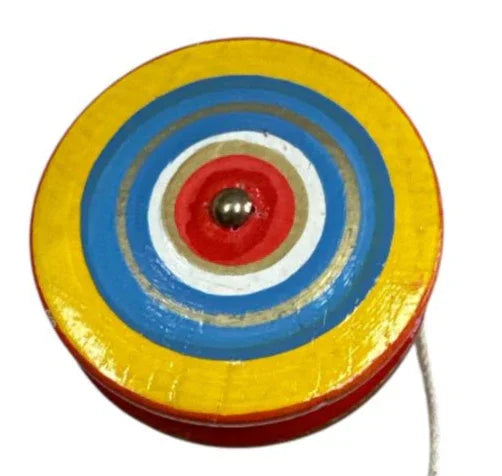 Traditional Wooden Yoyo – Hand-Painted Mexican Spinner Toy - Ysleta Mission Gift Shop
