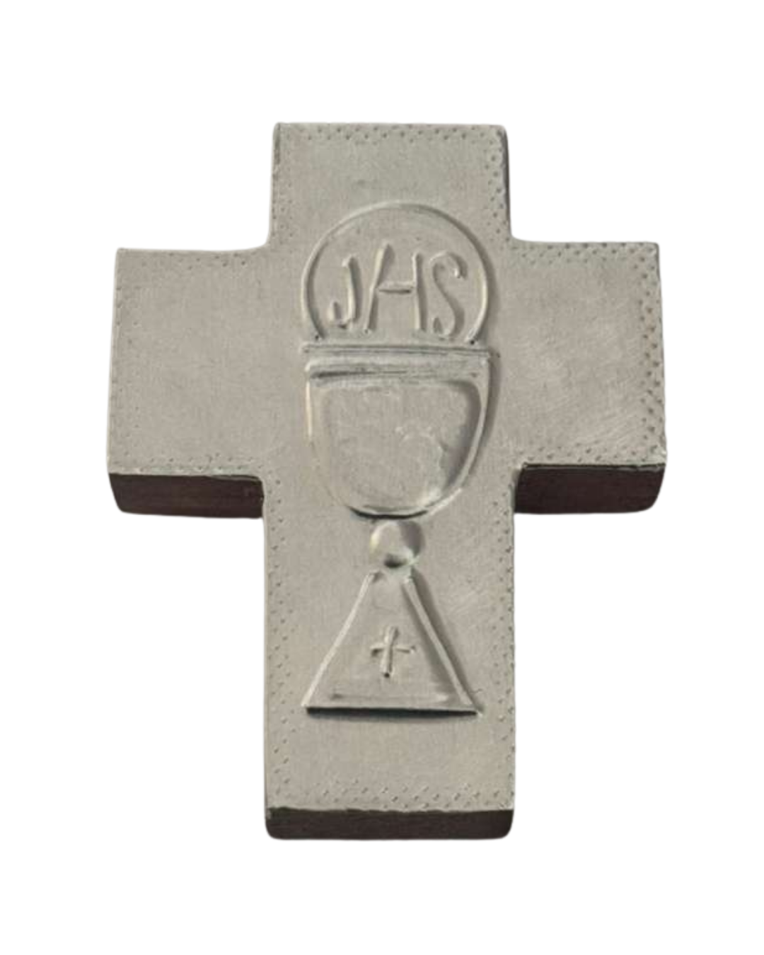 Mini Cross Communion Metal Embossed Wood L3 W2.5