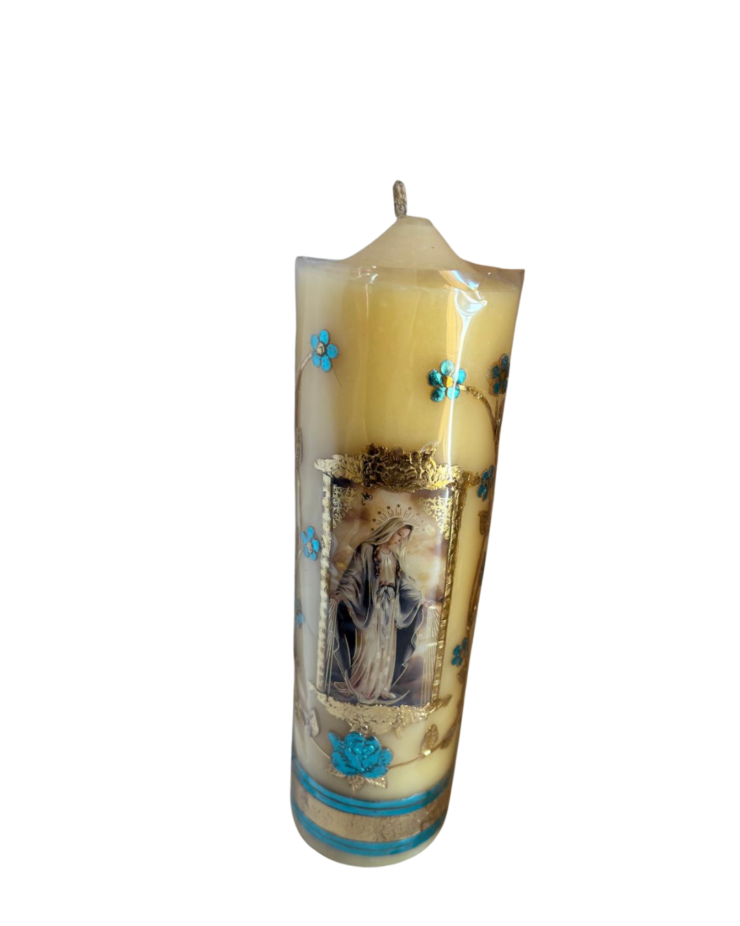 Large Saint Devotional Candle | Religious Handcrafted Prayer Candle