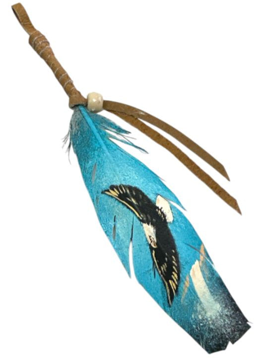 Vivid Hand-Painted Feather Art – Nature and Native Tradition Combined