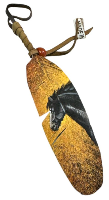 Vivid Hand-Painted Feather Art – Nature and Native Tradition Combined