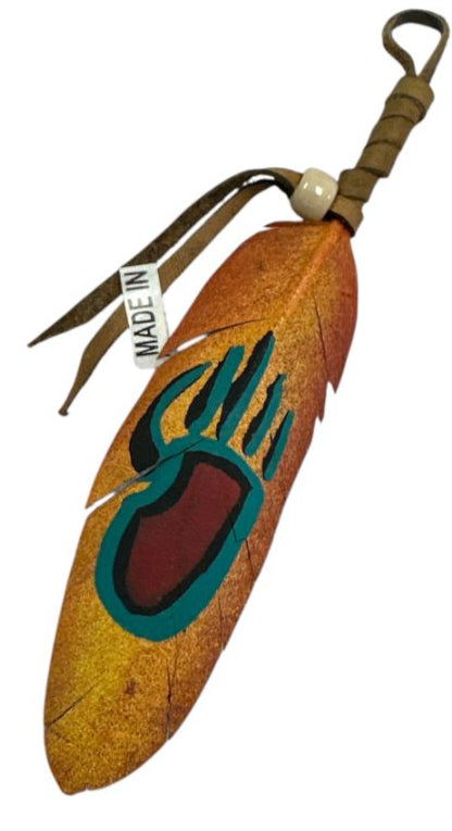 Vivid Hand-Painted Feather Art – Nature and Native Tradition Combined