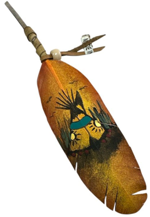 Vivid Hand-Painted Feather Art – Nature and Native Tradition Combined
