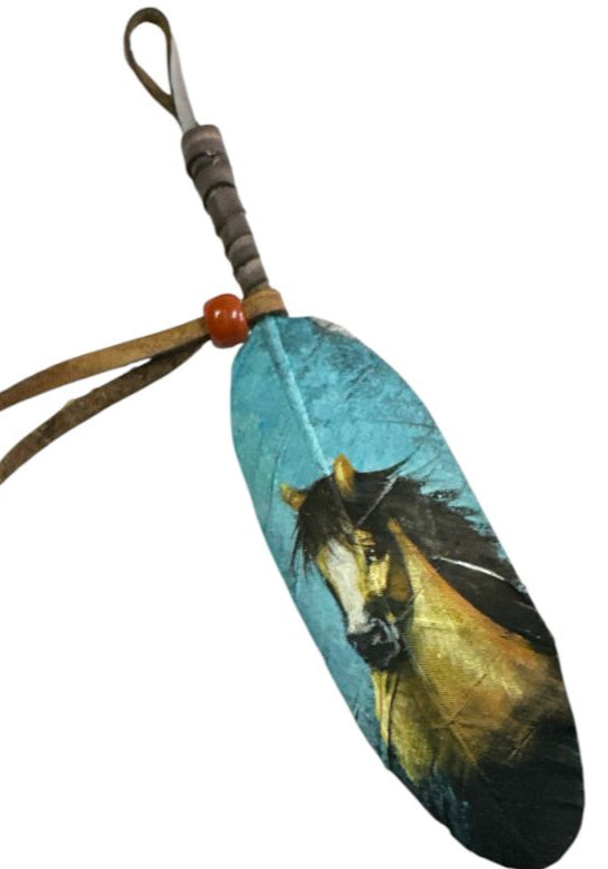 Vivid Hand-Painted Feather Art – Nature and Native Tradition Combined