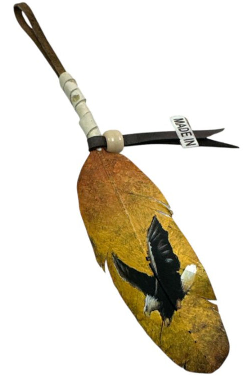Vivid Hand-Painted Feather Art – Nature and Native Tradition Combined