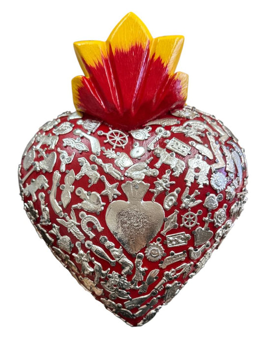 Milagros Wood Sacred Heart - Ysleta Mission Gift Shop