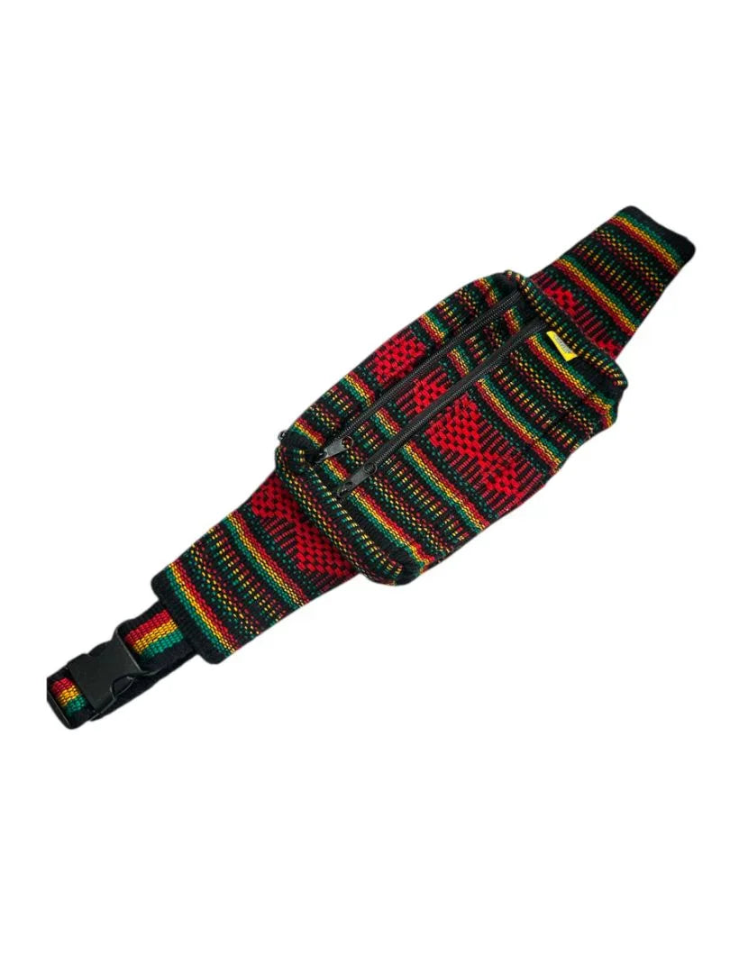 Handwoven Fanny Pack – Artisanal Waist Bag with Mexican Fabric - Ysleta Mission Gift Shop