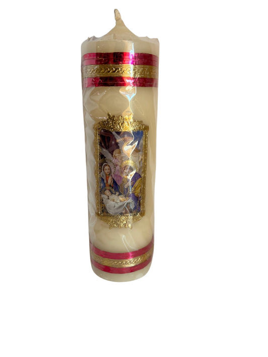 Large Saint Devotional Candle | Religious Handcrafted Prayer Candle