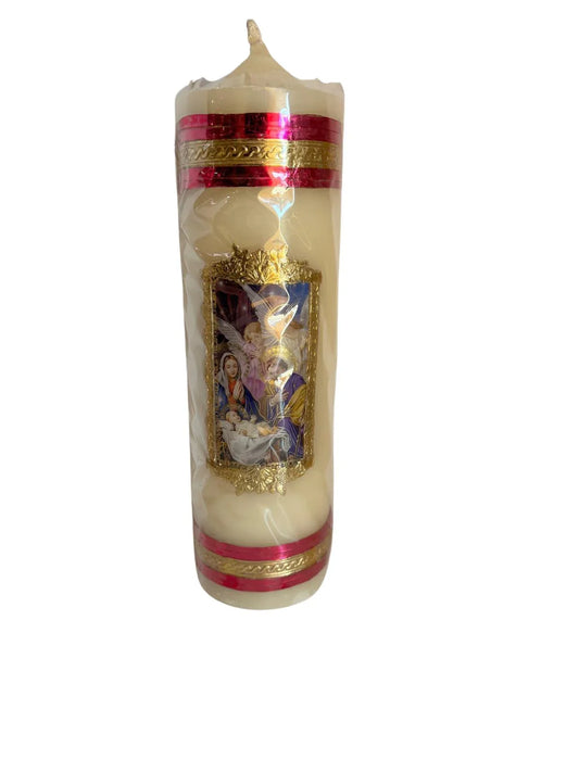 Large Saint Devotional Candle | Religious Handcrafted Prayer Candle
