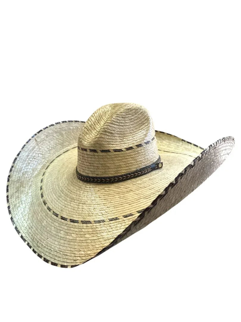 Authentic Handcrafted Mexican Palm Hat for Adults | Outdoor Sombrero, Texas Cowboy Style - Ysleta Mission Gift Shop