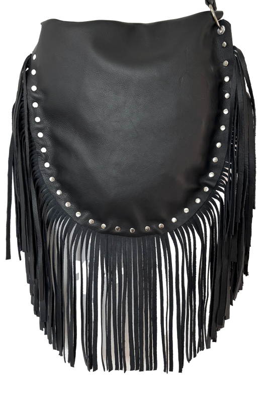 Brown Leather Handbag - Ysleta Mission Gift Shop