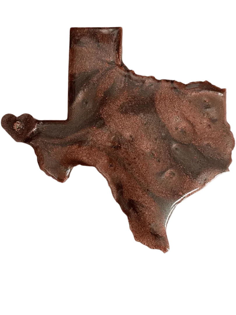 El Paso Heart Texas Resin Magnet – Wood Backing 6x4 - Ysleta Mission Gift Shop