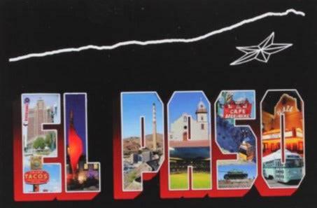 El Paso Postcard – Cardstock 4" x 6" - Ysleta Mission Gift Shop