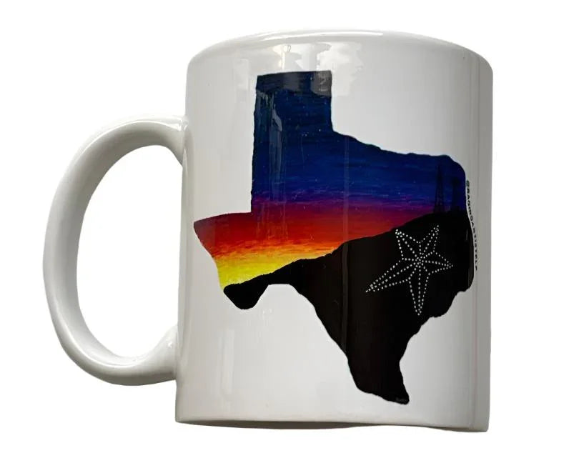 El Paso Sunset Coffee Mug – 11 oz Southwest Style Ceramic Keepsake - Ysleta Mission Gift Shop