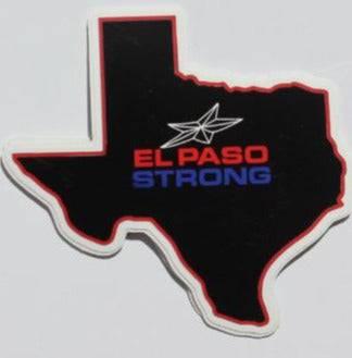 ELP Texas Map Sticker – Vinyl Glossy Removable 3" x 3" - Ysleta Mission Gift Shop
