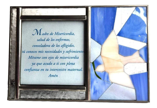Frame Holy Spirit Madre de Misericordia Stained Glass - Ysleta Mission Gift Shop