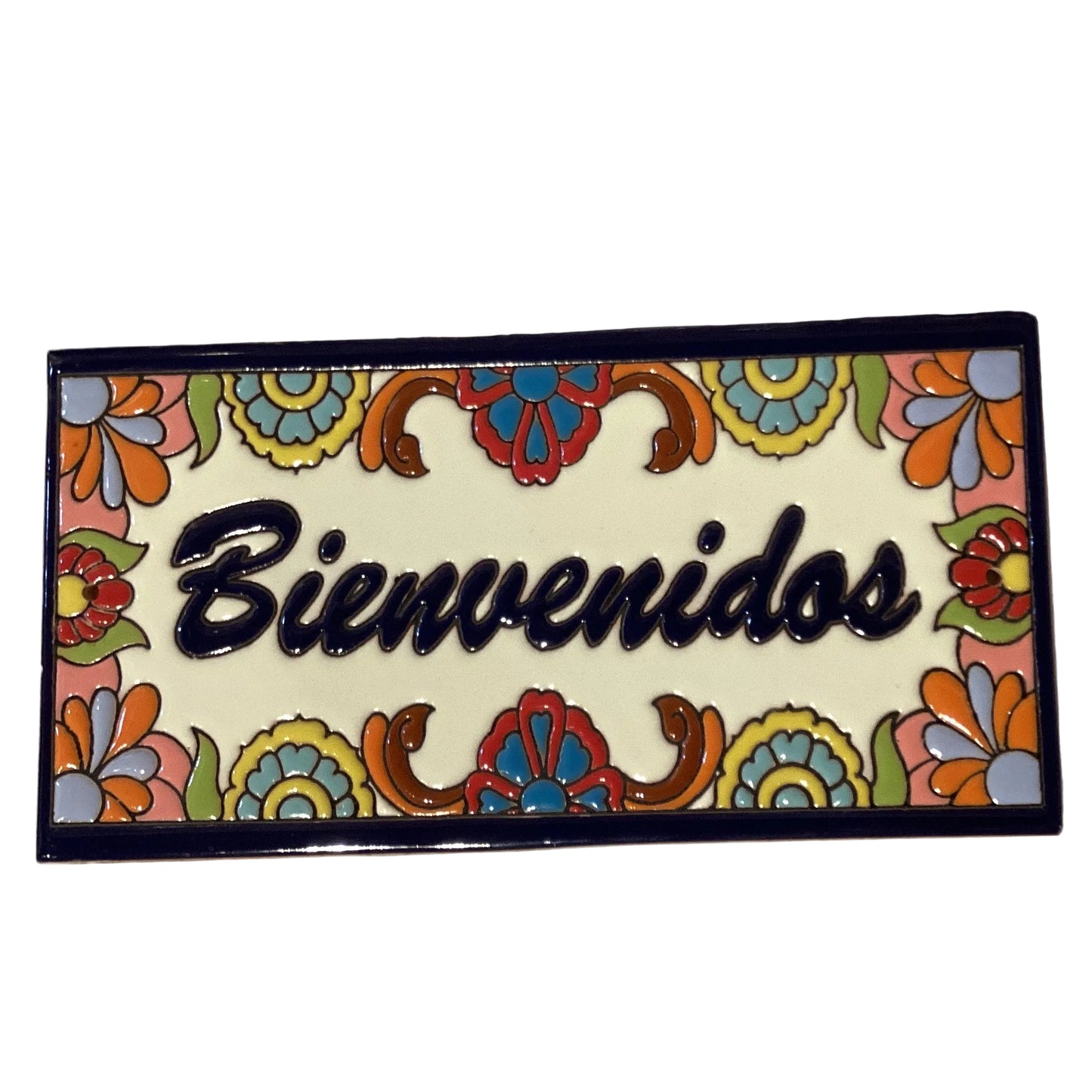 Handcrafted Decorative Spanish Greeting Tiles – Welcome & My House Designs - Ysleta Mission Gift Shop