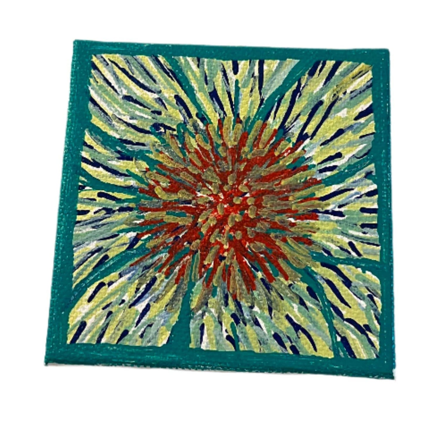 Handpainted Canvas Artwork – Unique 3"x3" Wall Decor