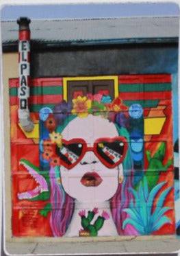 Mural Sticker – Vinyl Glossy Removable 3x3 inches - Ysleta Mission Gift Shop