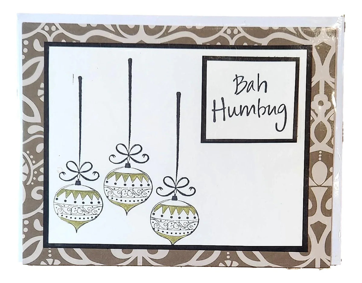 Handcrafted Christmas note cards featuring seasonal holiday designs from Ysleta Mission Gift Shop.