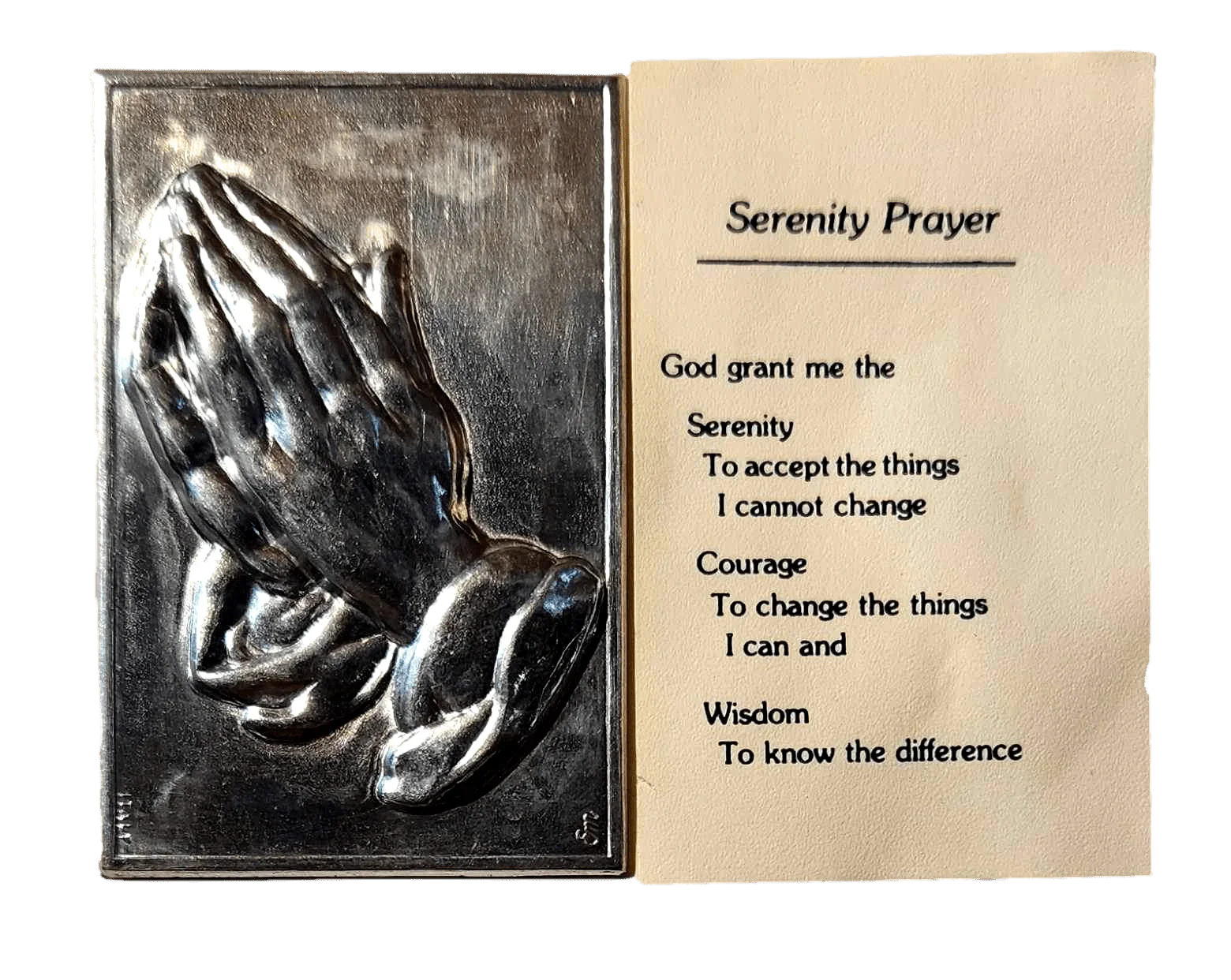 Pocket Shrine Patron Saint Prayer Plaque Booklet Set – 4"x2.5" New Old Stock - Ysleta Mission Gift Shop