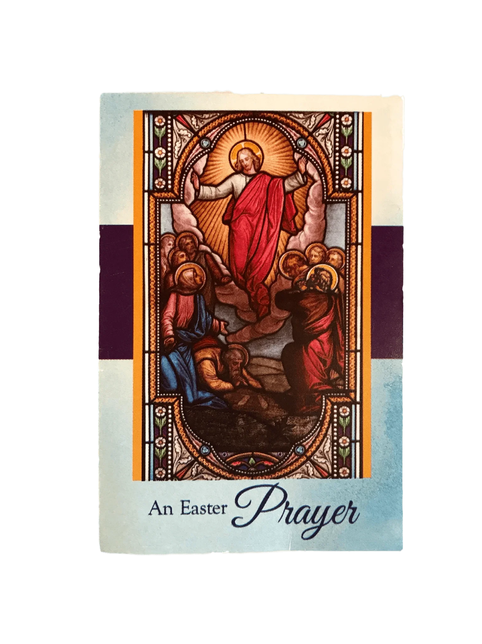 Prayer Card An Easter Prayer Lord Jesus Your Resurrection No Laminated SV-PC - Ysleta Mission Gift Shop