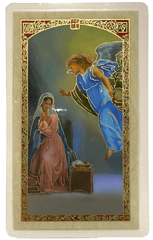 Prayer Card Arcangel Gabriel SPANISH Laminated HC9-533S - Ysleta Mission Gift Shop