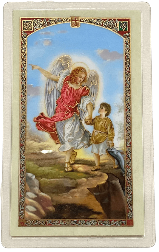 Prayer Card Arcangel San Rafael SPANISH Laminated HC9-532S - Ysleta Mission Gift Shop