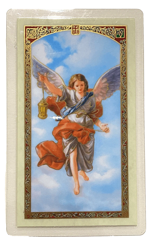 Prayer Card Arcangel Sealtiel SPANISH Laminated HC9-534S - Ysleta Mission Gift Shop