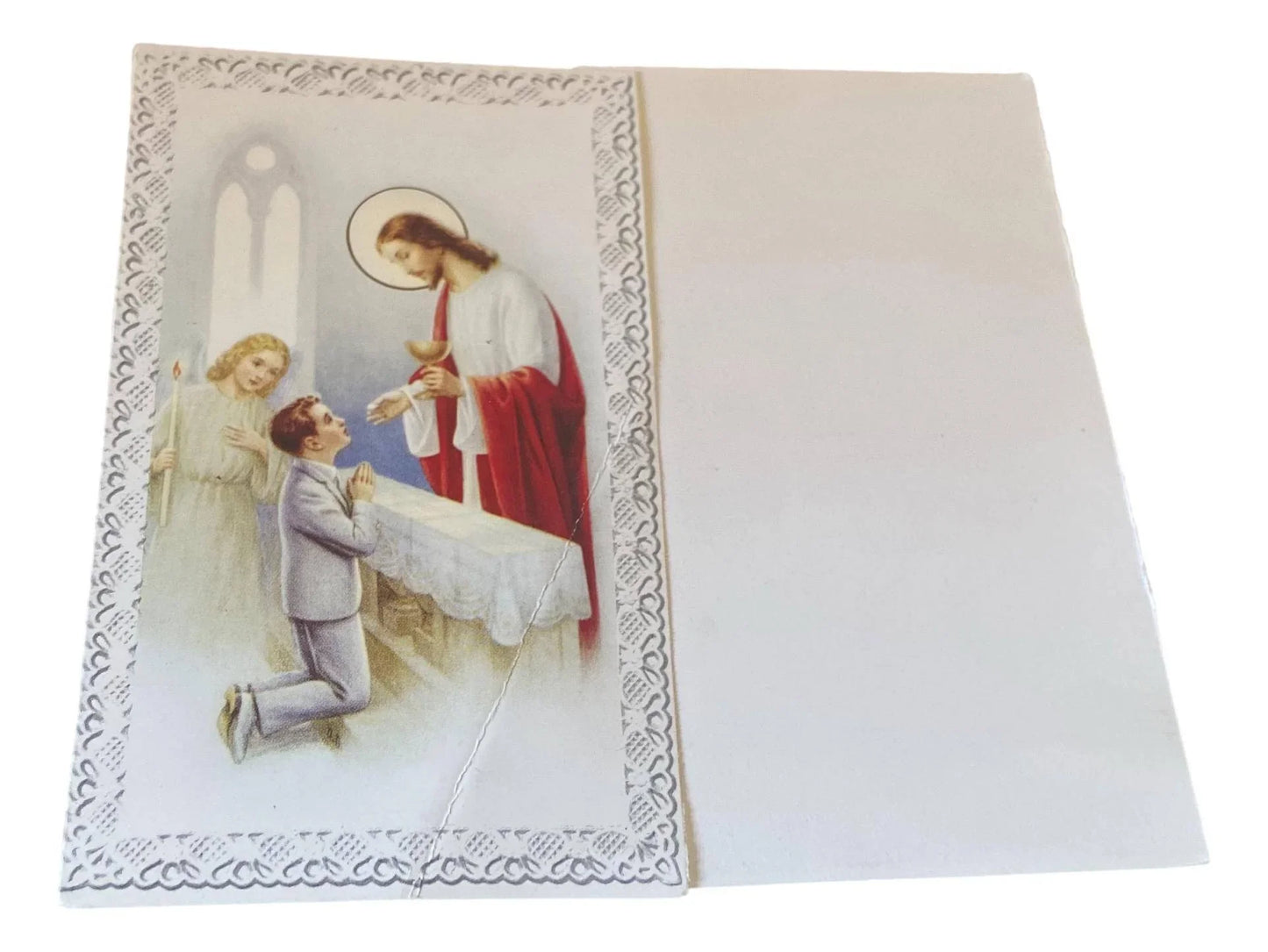 Prayer Card Image Only First Holy Communion Boys Paper - Ysleta Mission Gift Shop