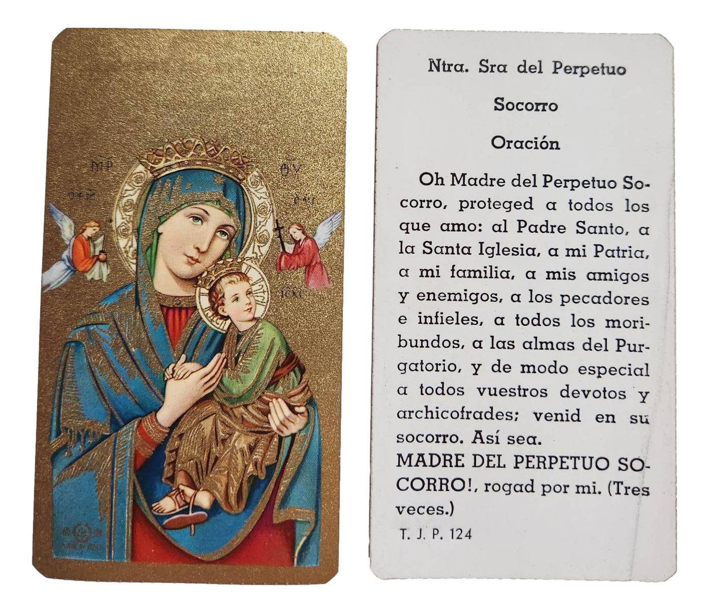 Prayer Card Ntra. Sra del Perpetuo Socorro Oracion - Ysleta Mission Gift Shop