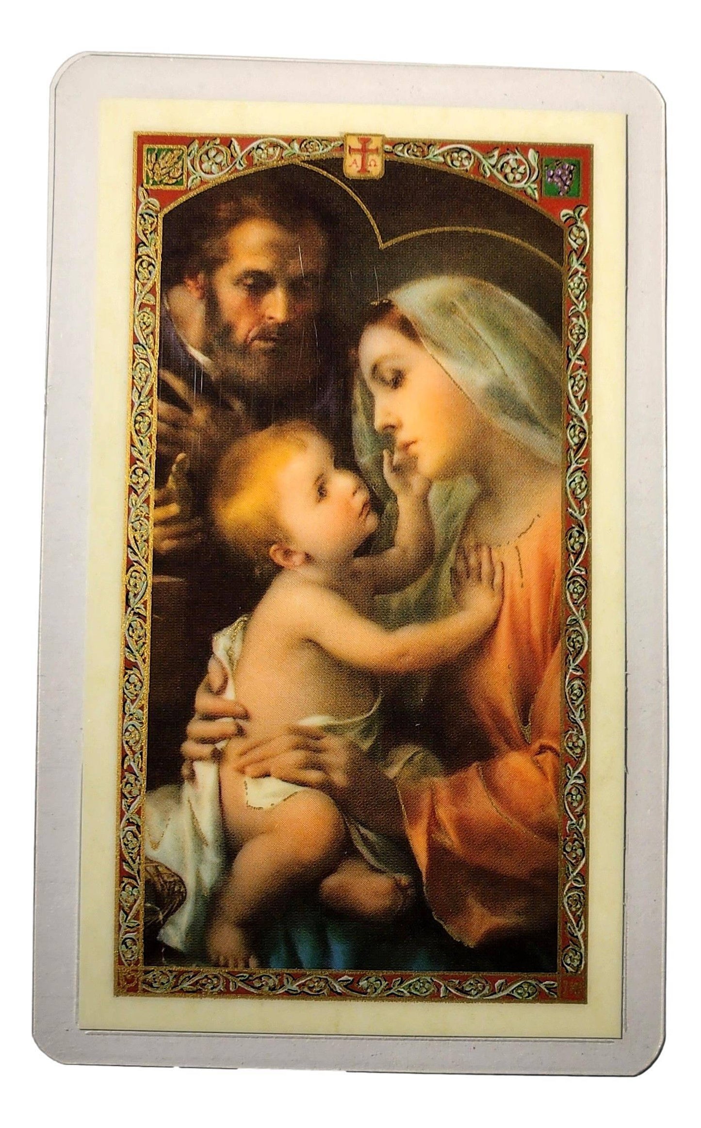 Prayer Card Oracion Por las Familias Laminated HC9-076S - Ysleta Mission Gift Shop