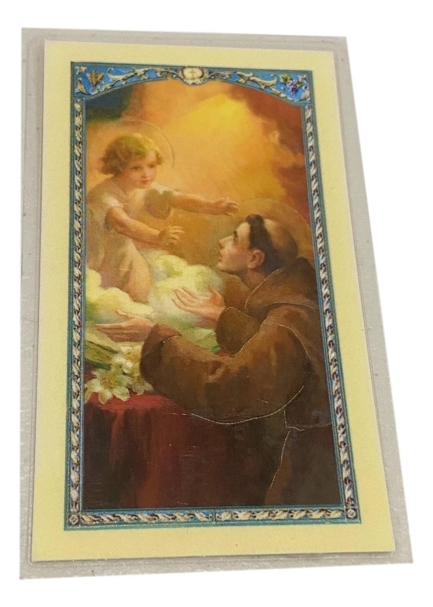 Prayer Card Prayer to Recover Things Lost Or Stolen English Laminated E- - Ysleta Mission Gift Shop