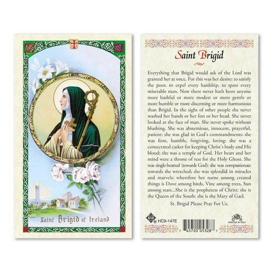 Prayer Card Prayer to Saint Brigid Laminated HC9-147E - Ysleta Mission Gift Shop