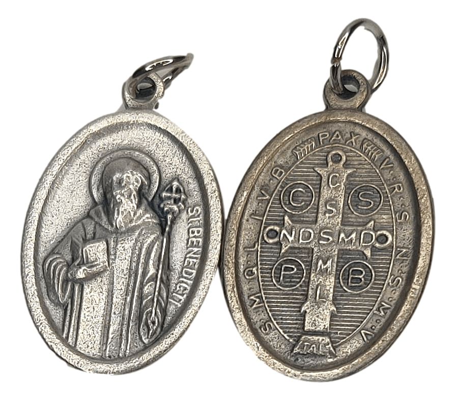 Saint Medal Saint Benedict Oval - Ysleta Mission Gift Shop