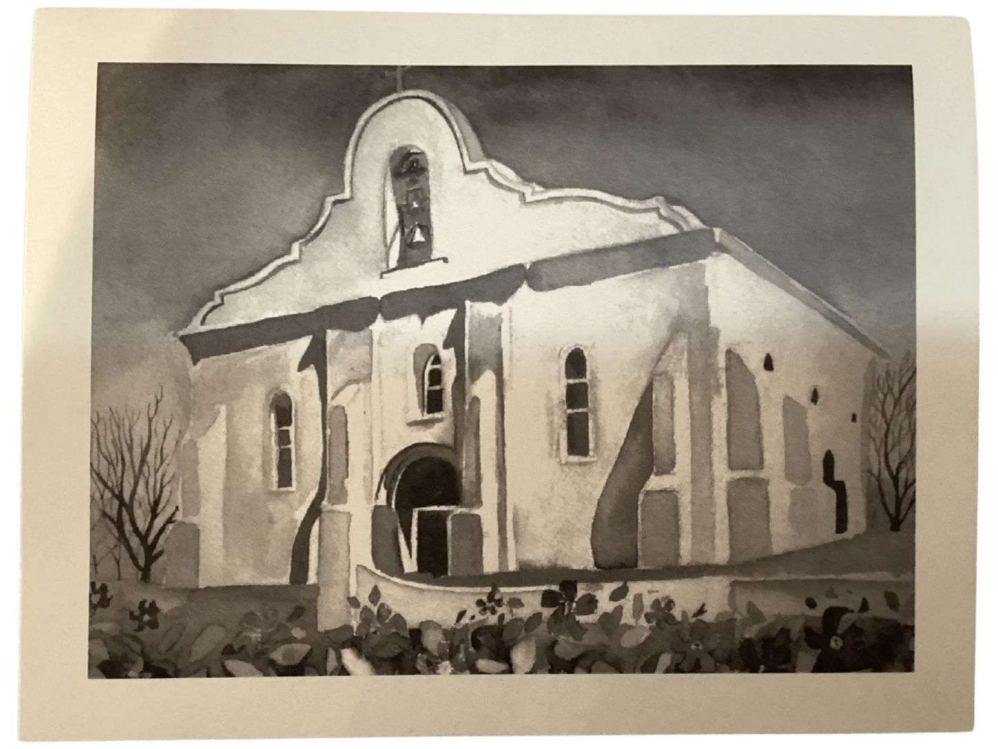 "San Elizario Presidio Chapel" 4x6 Note Cards on Linen Paper - Frameable Historical Artwork - Ysleta Mission Gift Shop