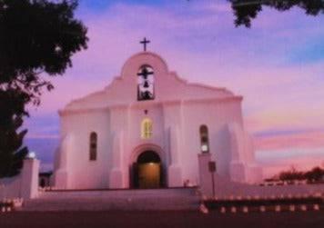 Magnet San Elizario Presidio Pink – 2.5 x 3.5 inches - Ysleta Mission Gift Shop