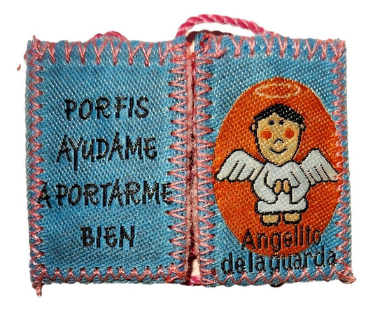 Scapular Angelito de la Guardia – 1.5"x1" - Ysleta Mission Gift Shop
