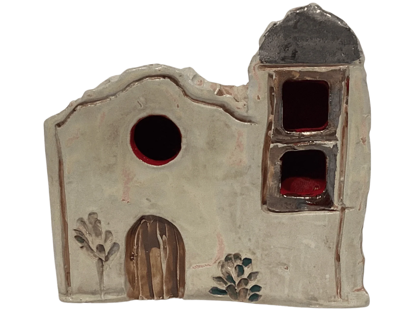 Sculpture Ysleta Mission Luminaria Tealight 6 inches - Ysleta Mission Gift Shop