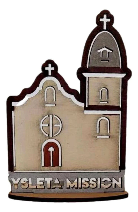 Standing Ysleta Mission Souvenir – Lasered Details, 5 Inches - Ysleta Mission Gift Shop