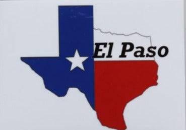 Magnet Texas Map El Paso – 2.5" x 3.5" - Ysleta Mission Gift Shop