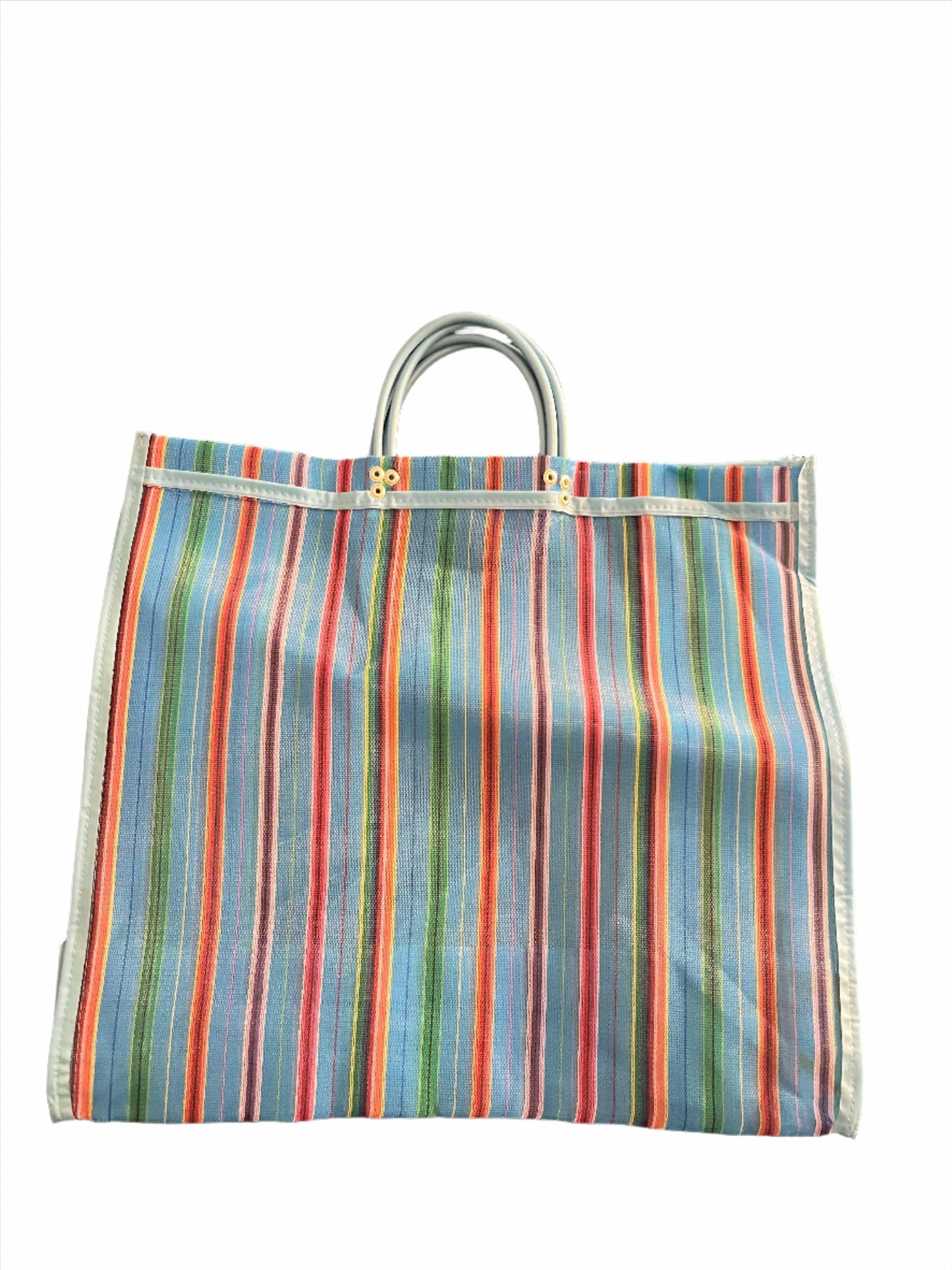 Traditional Mercado Bag – Handmade Shopping Tote 16"x16", Made in Mexico - Ysleta Mission Gift Shop