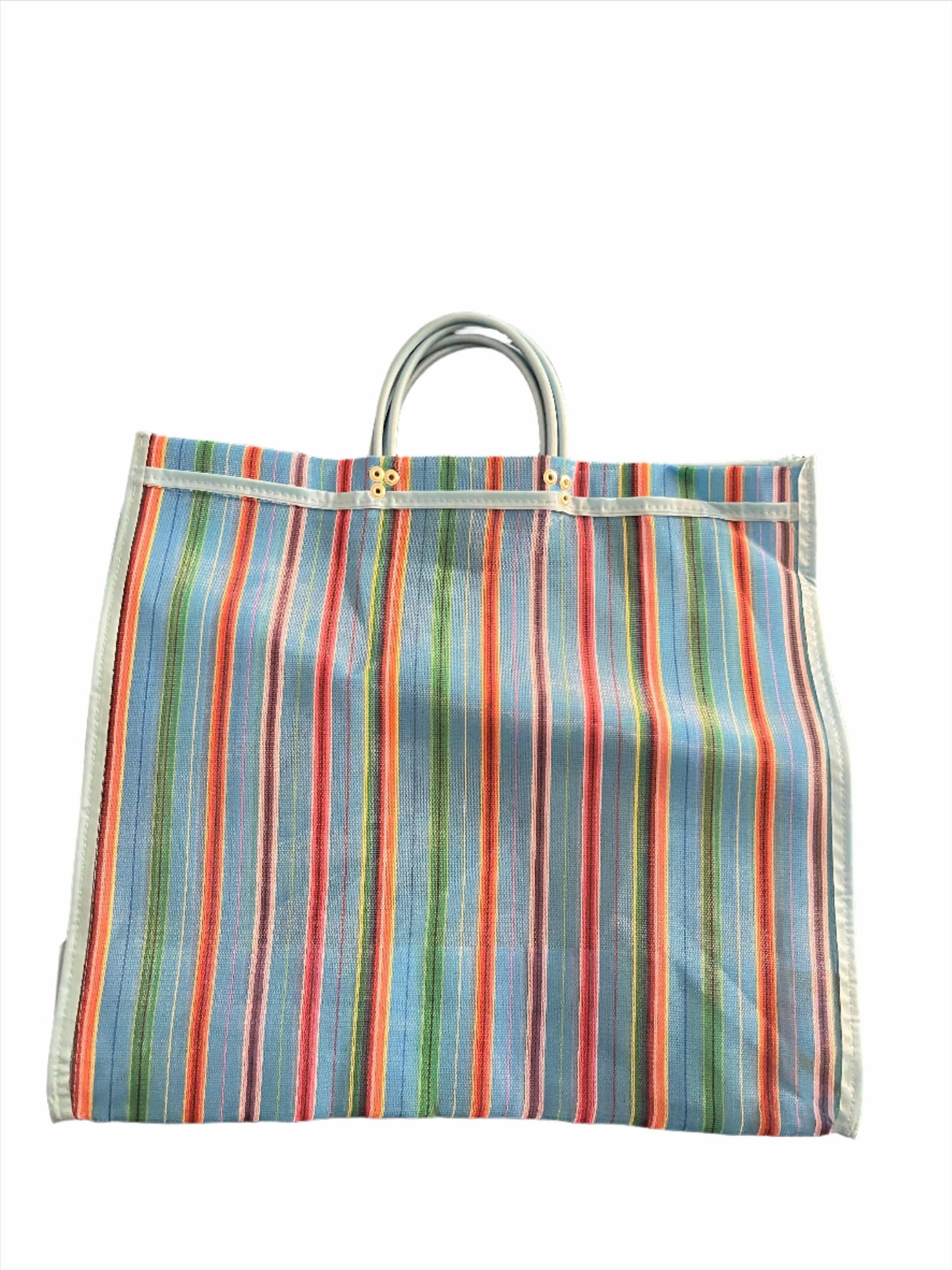 Traditional Mercado Bag – Handmade Shopping Tote 16"x16", Made in Mexico - Ysleta Mission Gift Shop