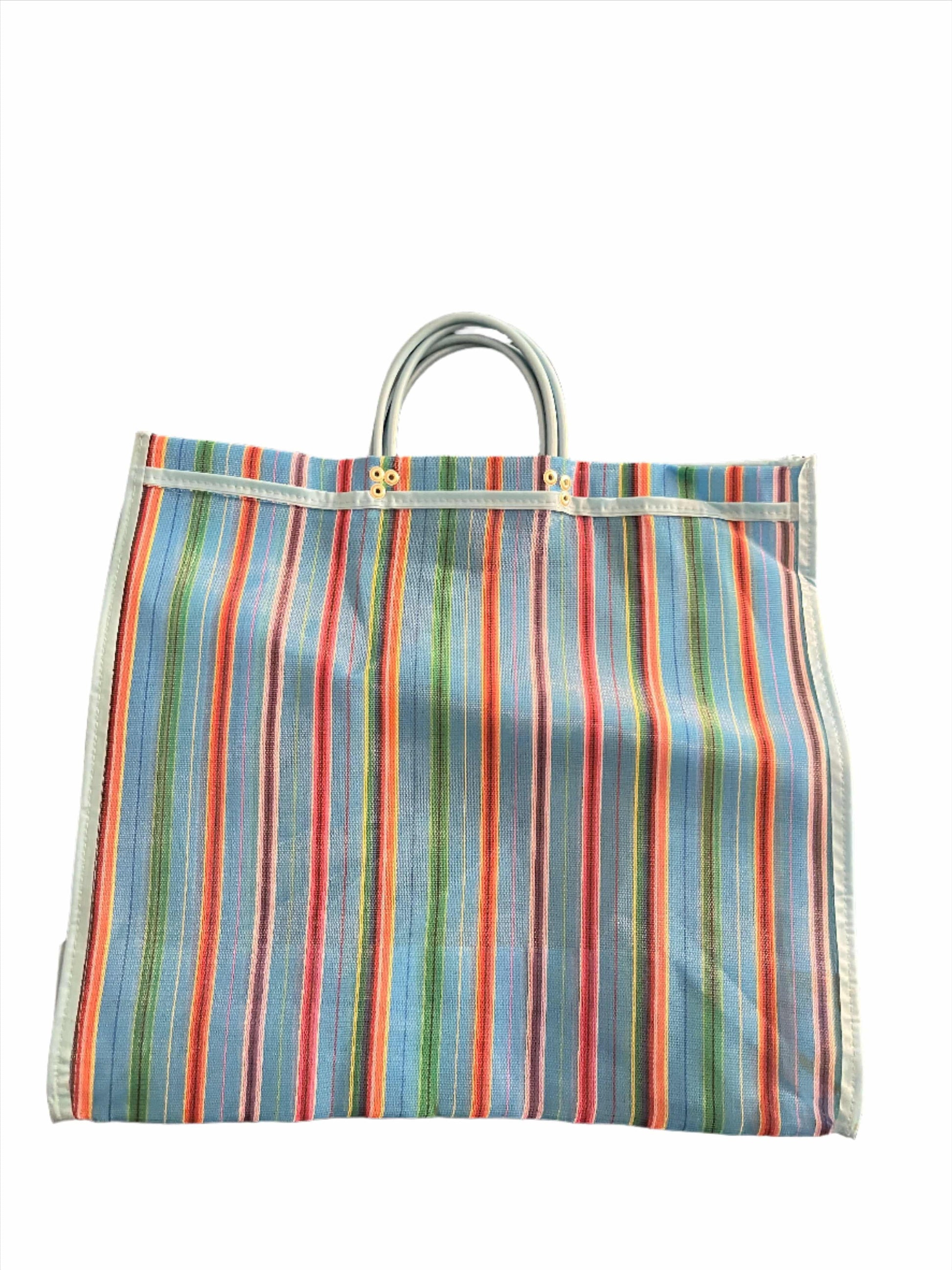 Traditional Mercado Bag – Handmade Shopping Tote 16"x16", Made in Mexico - Ysleta Mission Gift Shop