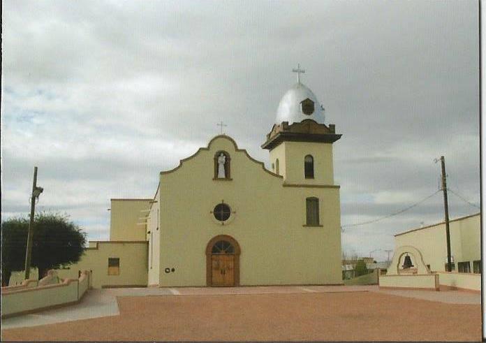 Magnet Ysleta Mission – Grey Sky, 2.5" x 3.5" - Ysleta Mission Gift Shop