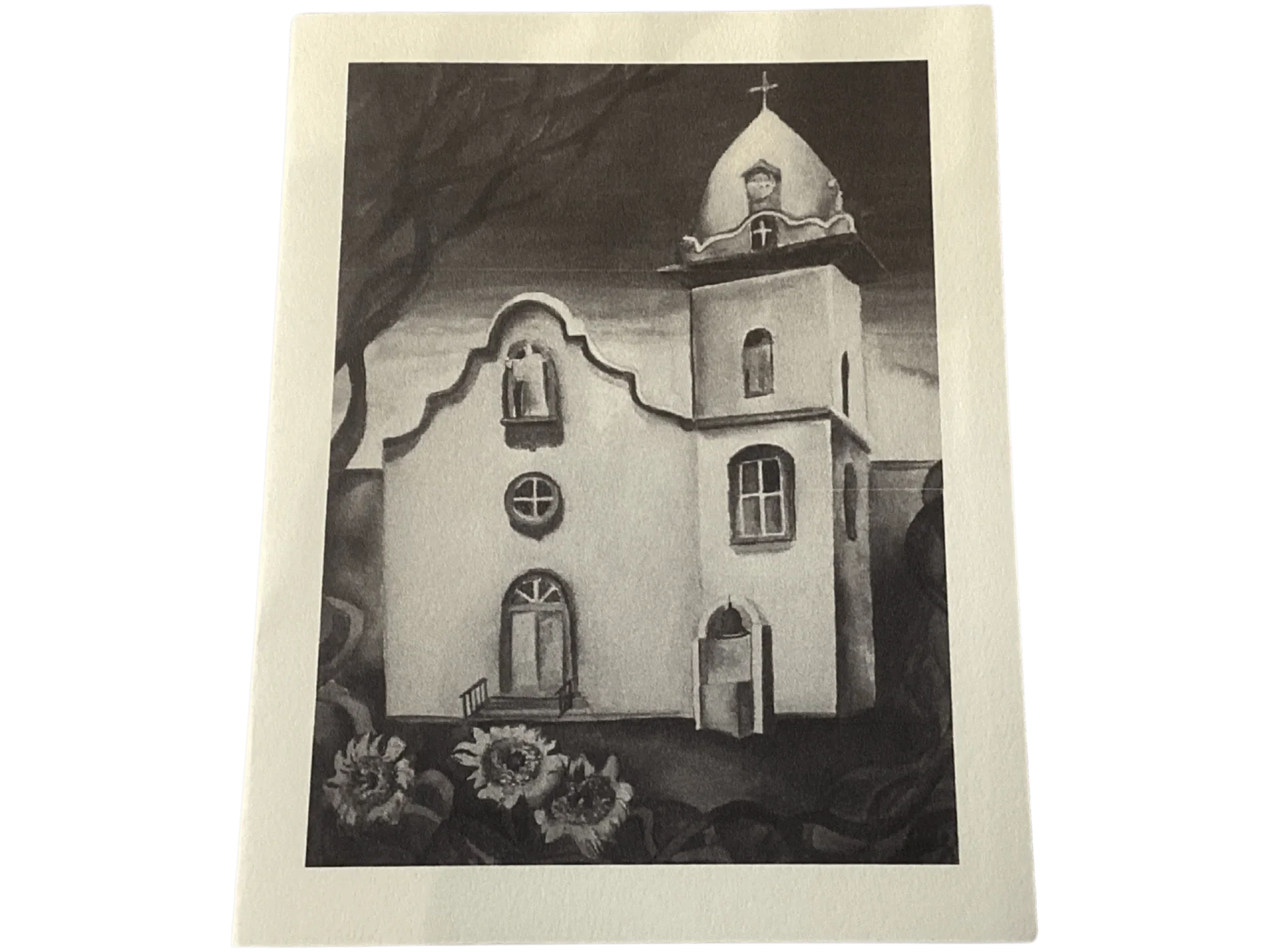 Ysleta Mission Note Card on Linen Paper - 4x6 Frameable Piece Celebrating Cultural Heritage - Ysleta Mission Gift Shop