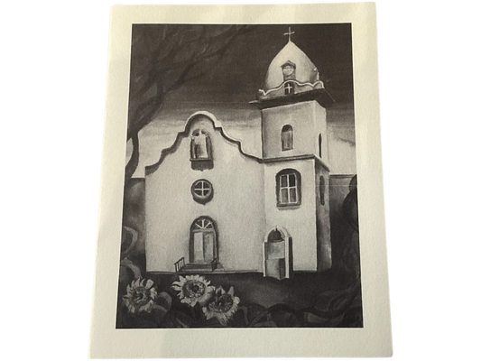 Ysleta Mission Note Card on Linen Paper - 4x6 Frameable Piece Celebrating Cultural Heritage - Ysleta Mission Gift Shop